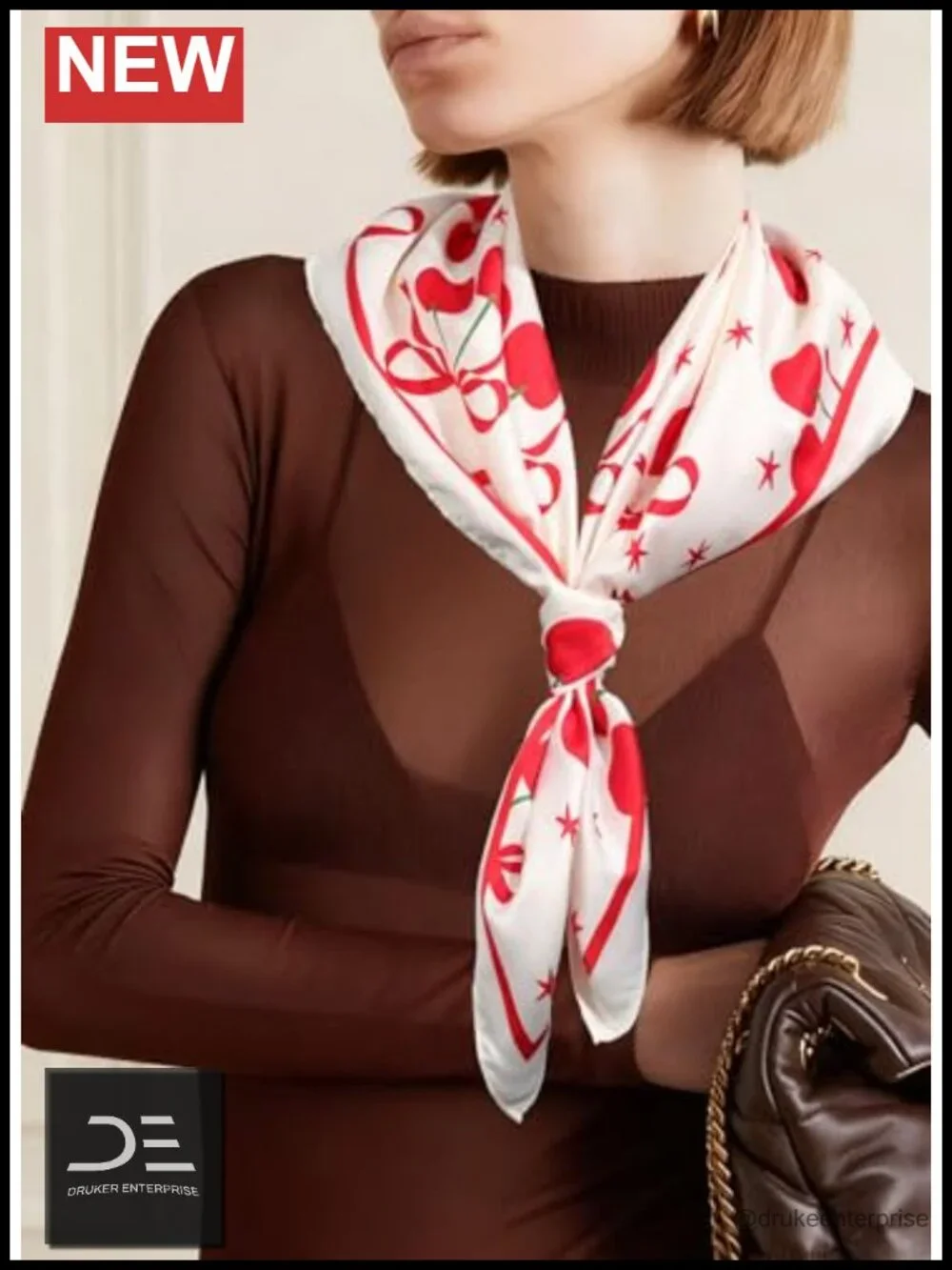 Satin Head Scarf for Women - Silk Feeling Bandana, Lightweight Neck Tie,